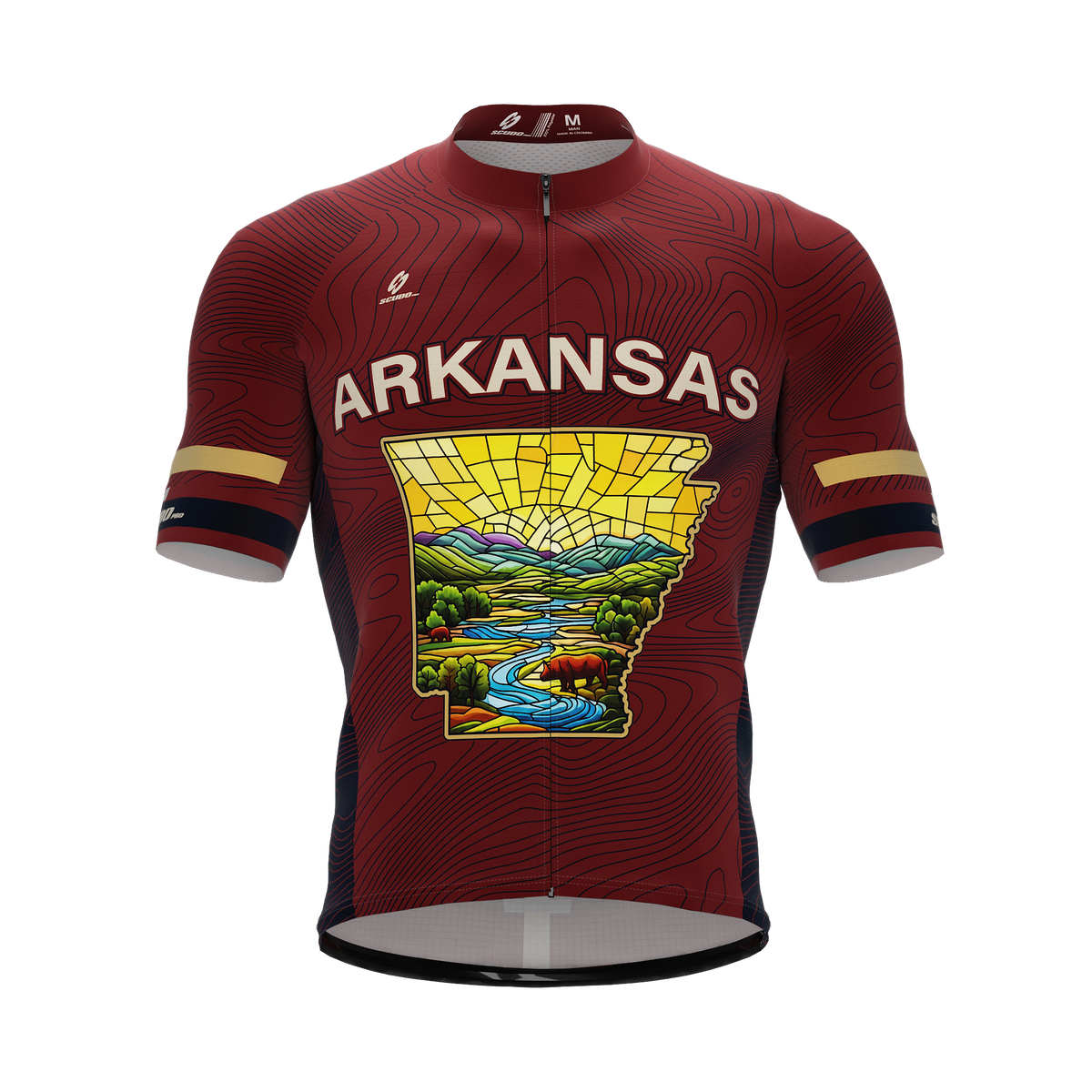 Arkansas US State | V3 | Short Sleeve Cycling PRO Jersey