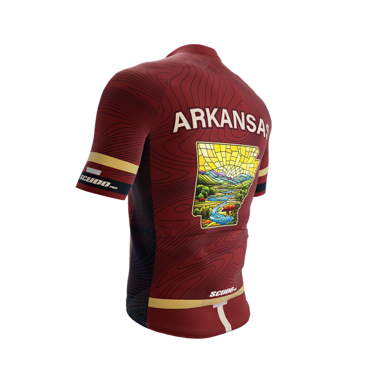 Arkansas US State | V3 | Short Sleeve Cycling PRO Jersey