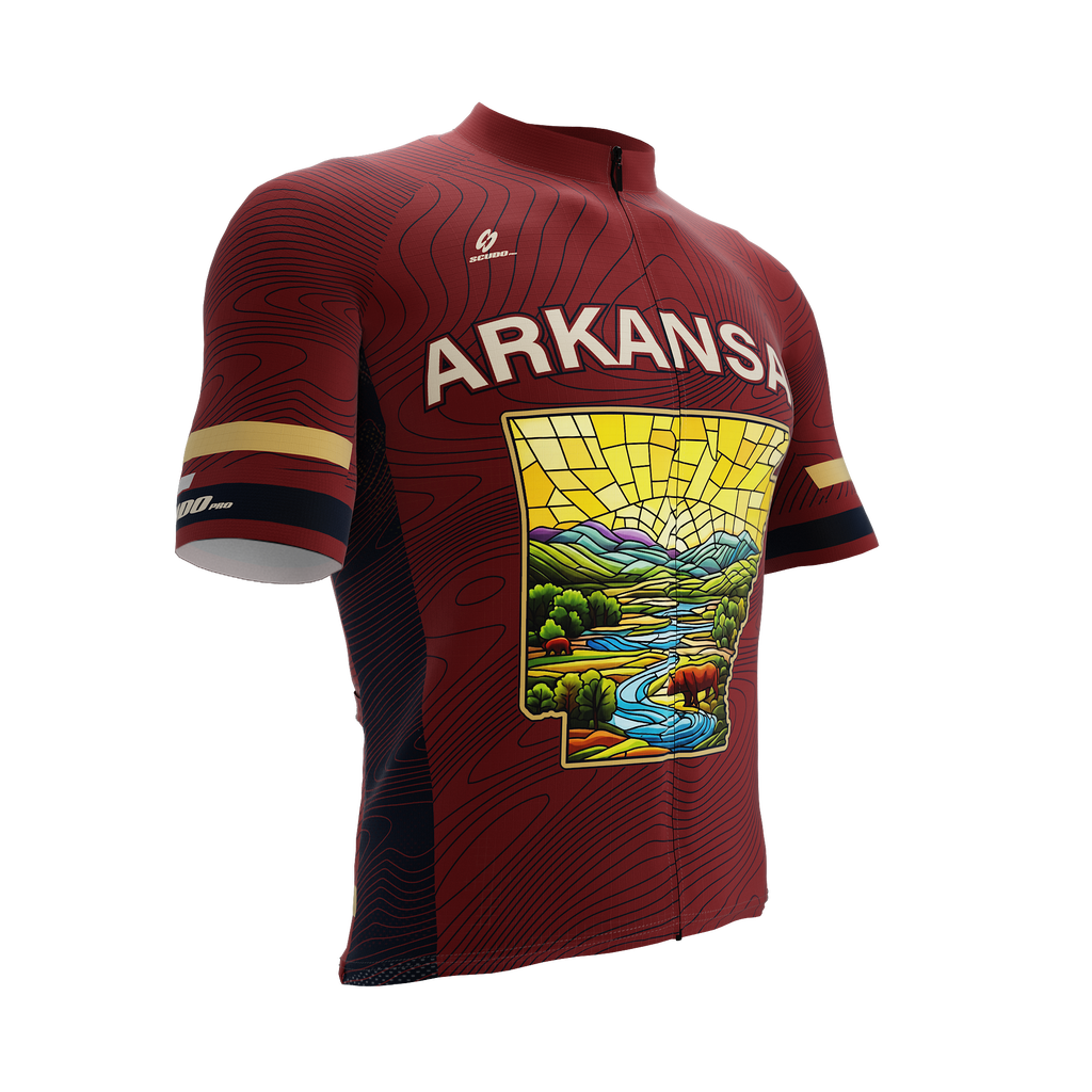 Arkansas US State | V3 | Short Sleeve Cycling PRO Jersey