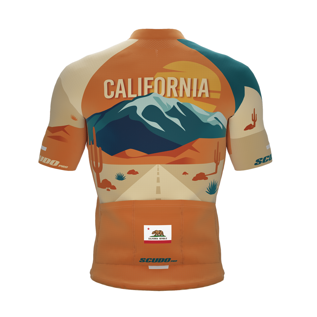 California US State | Palm Springs | Short Sleeve Cycling PRO Jersey