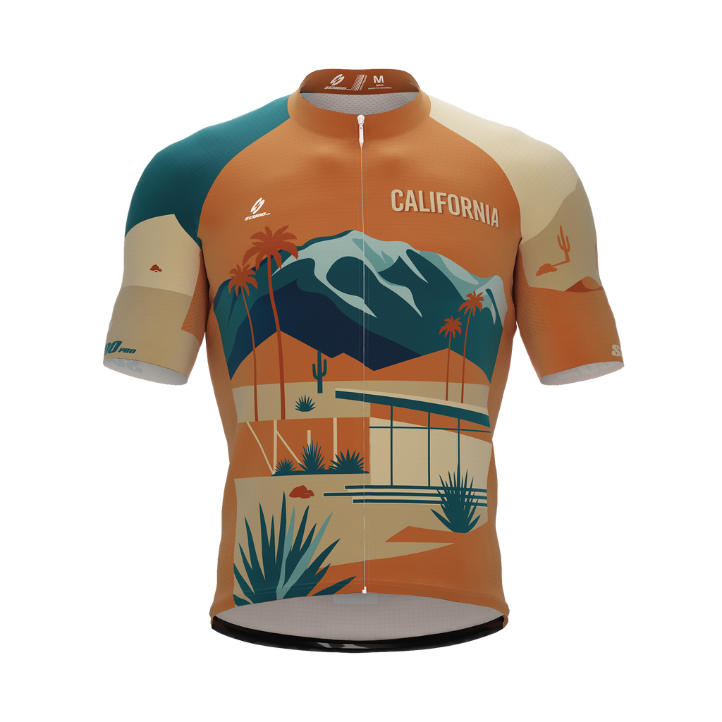 California US State | Palm Springs | Short Sleeve Cycling PRO Jersey