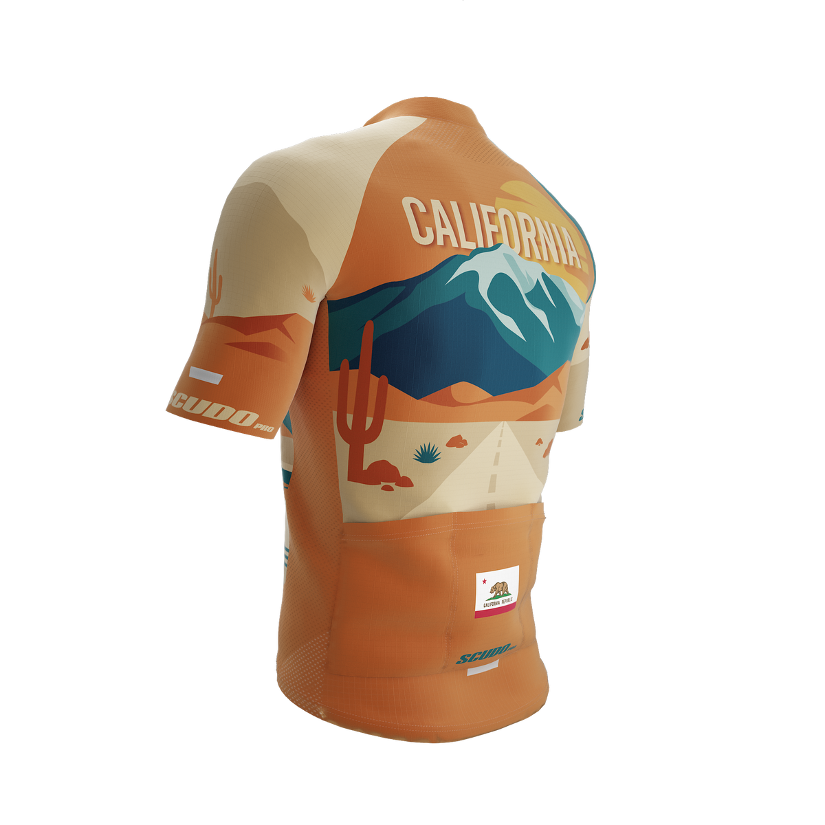 California US State | Palm Springs | Short Sleeve Cycling PRO Jersey