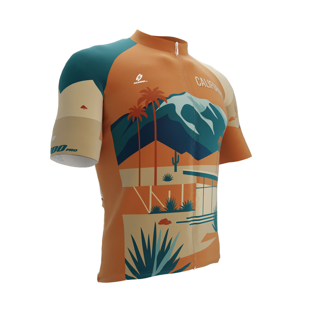 California US State | Palm Springs | Short Sleeve Cycling PRO Jersey