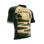 Georgia US State | Lighthouse | Short Sleeve Cycling PRO Jersey