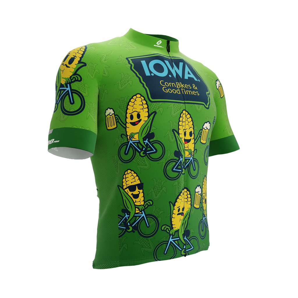 IOWA US State | Corn | Short Sleeve Cycling PRO Jersey