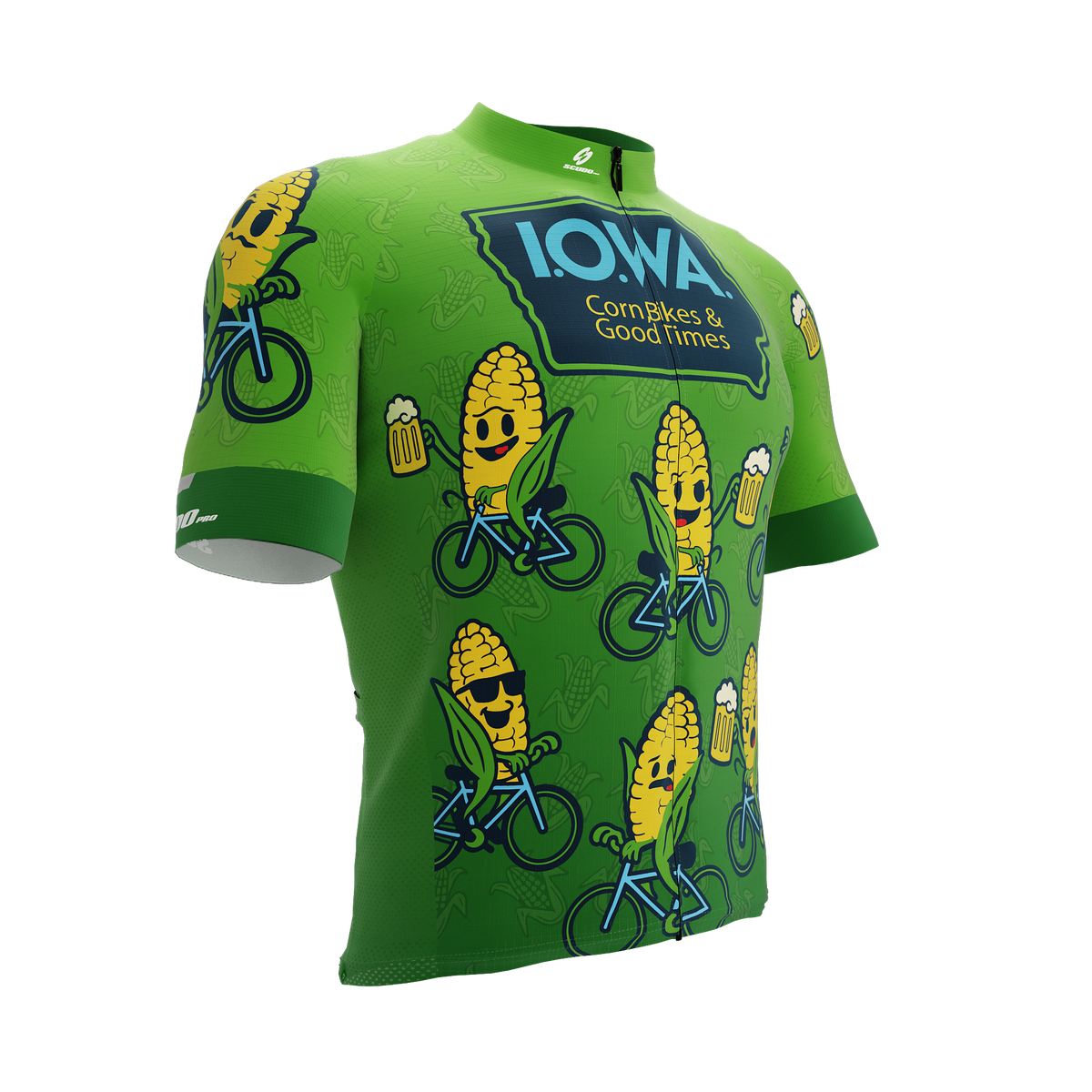 IOWA US State | Corn | Short Sleeve Cycling PRO Jersey