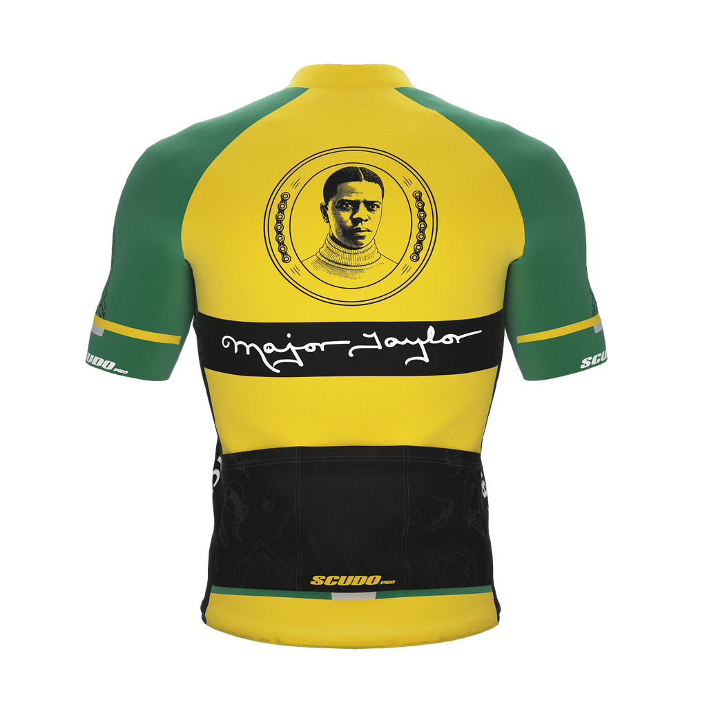Major Taylor | Black Cyclone | Short Sleeve Cycling PRO Jersey