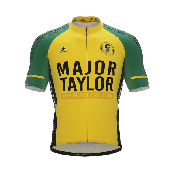 Major Taylor | Black Cyclone | Short Sleeve Cycling PRO Jersey