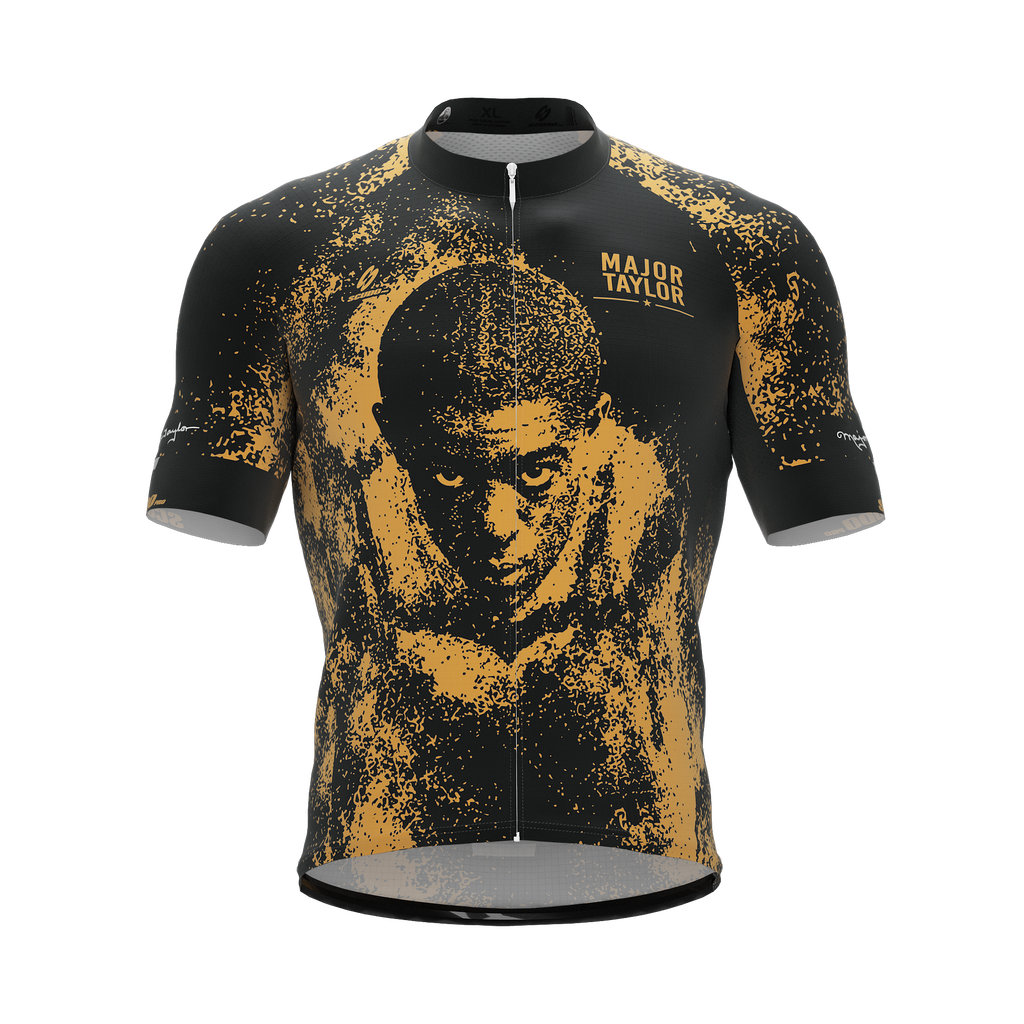Major Taylor | Legend | Carbon Yellow | Short Sleeve Cycling PRO Jersey