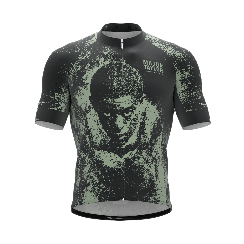 Major Taylor | Legend | Grafito Green | Short Sleeve Cycling PRO Jersey