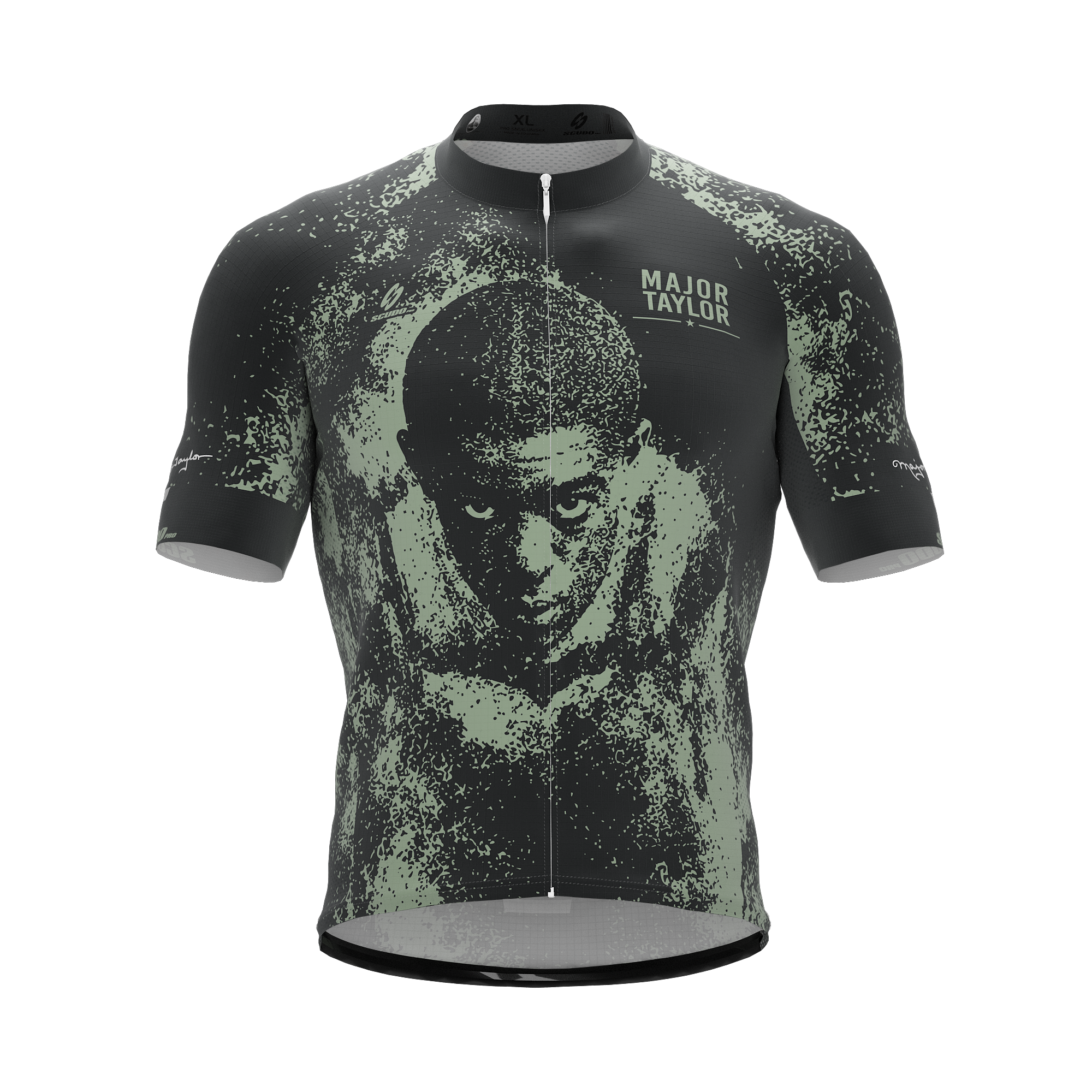 Major Taylor | Legend | Grafito Green | Short Sleeve Cycling PRO Jersey
