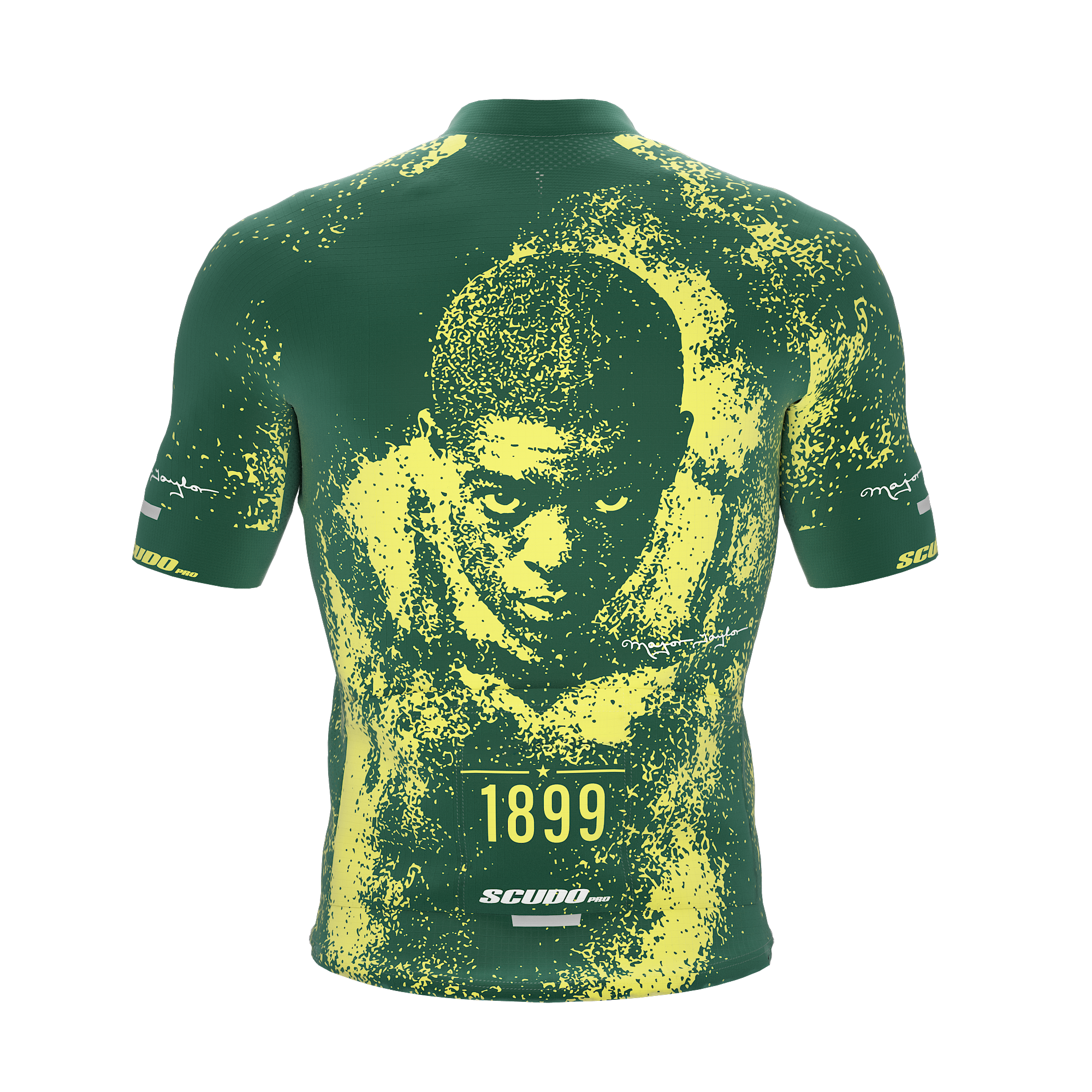 Major Taylor | Legend | Green Yellow | Short Sleeve Cycling PRO Jersey
