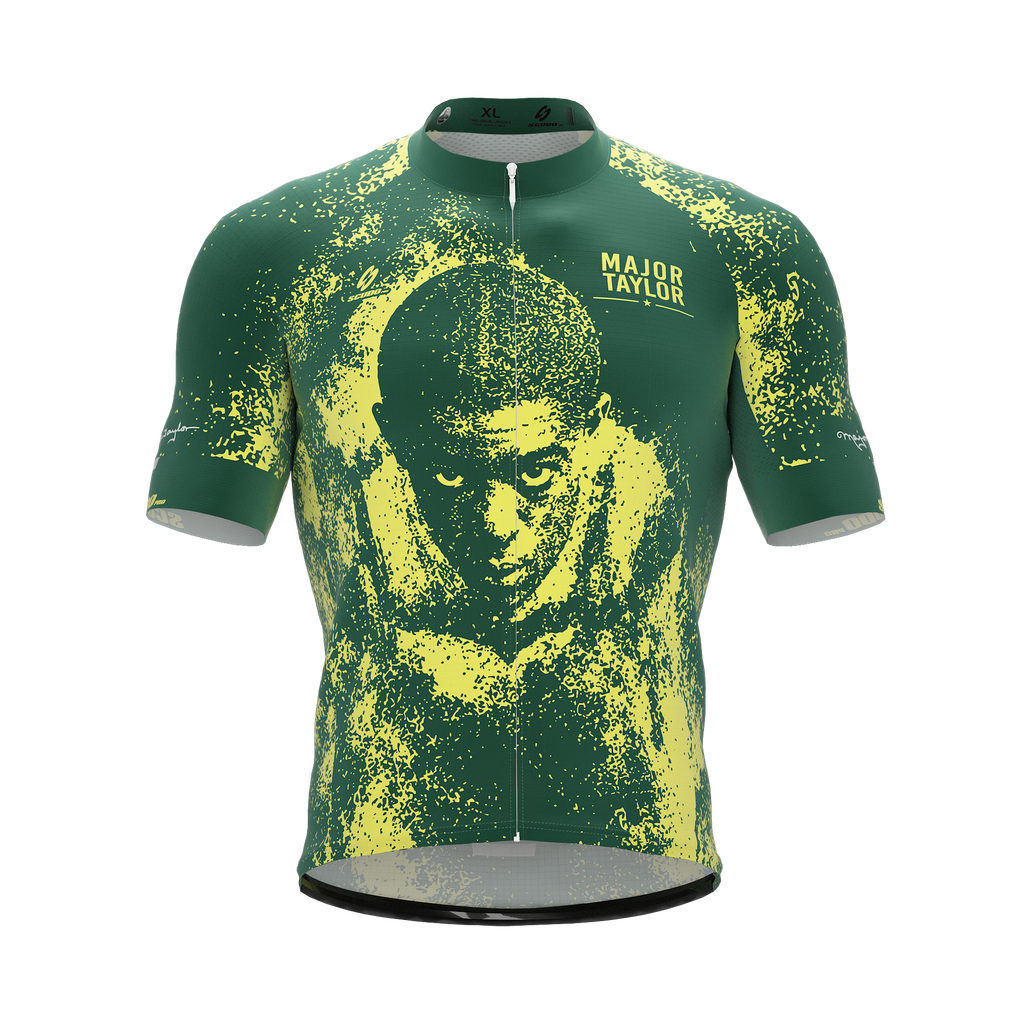 Major Taylor | Legend | Green Yellow | Short Sleeve Cycling PRO Jersey