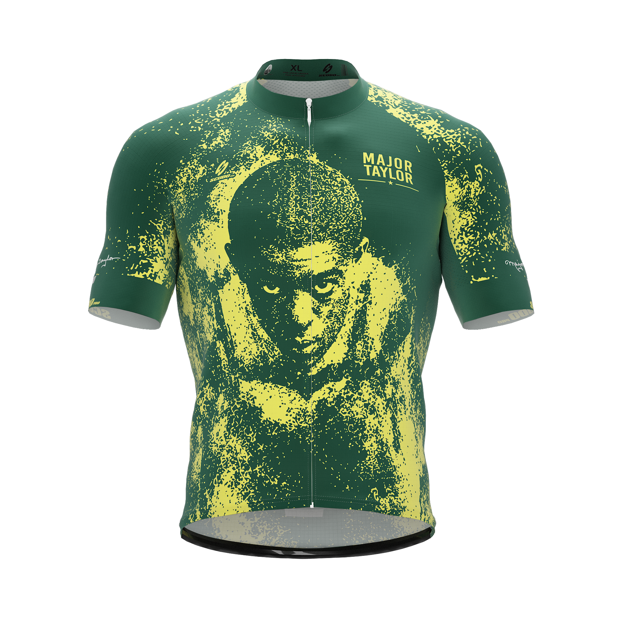 Major Taylor | Legend | Green Yellow | Short Sleeve Cycling PRO Jersey