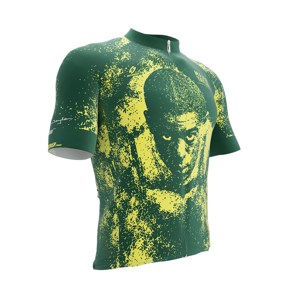 Major Taylor | Legend | Green Yellow | Short Sleeve Cycling PRO Jersey
