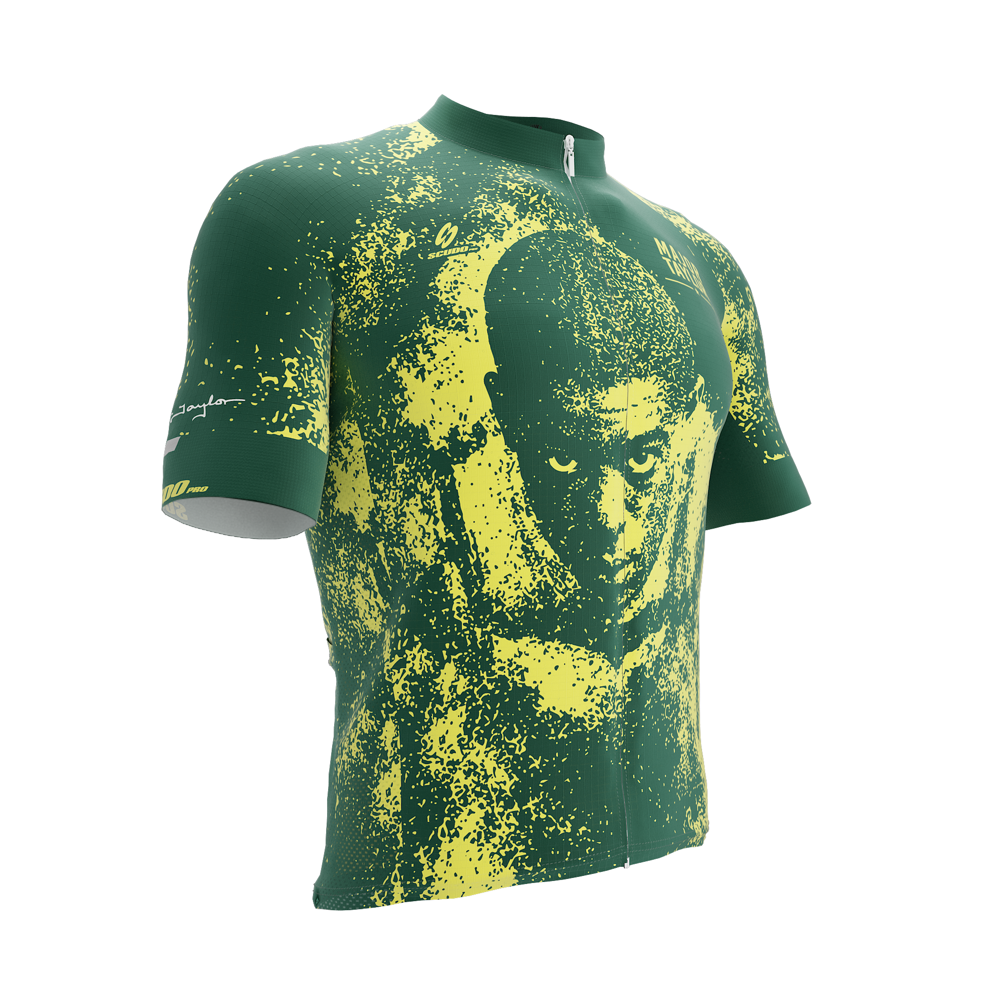 Major Taylor | Legend | Green Yellow | Short Sleeve Cycling PRO Jersey