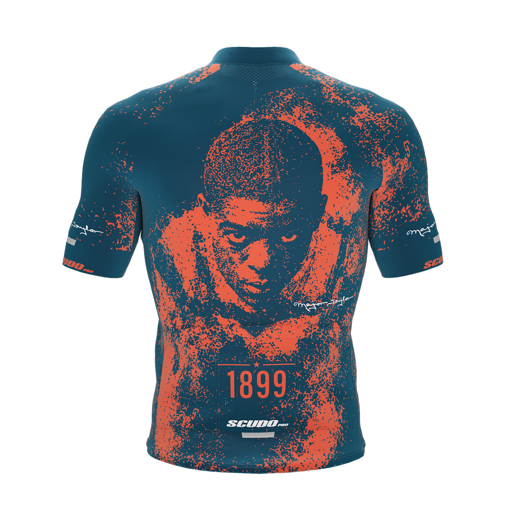 Major Taylor | Legend | Orange Blue | Short Sleeve Cycling PRO Jersey