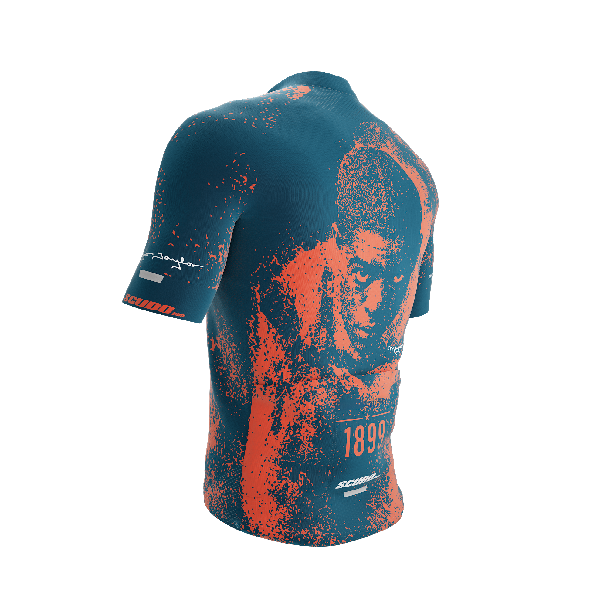 Major Taylor | Legend | Orange Blue | Short Sleeve Cycling PRO Jersey