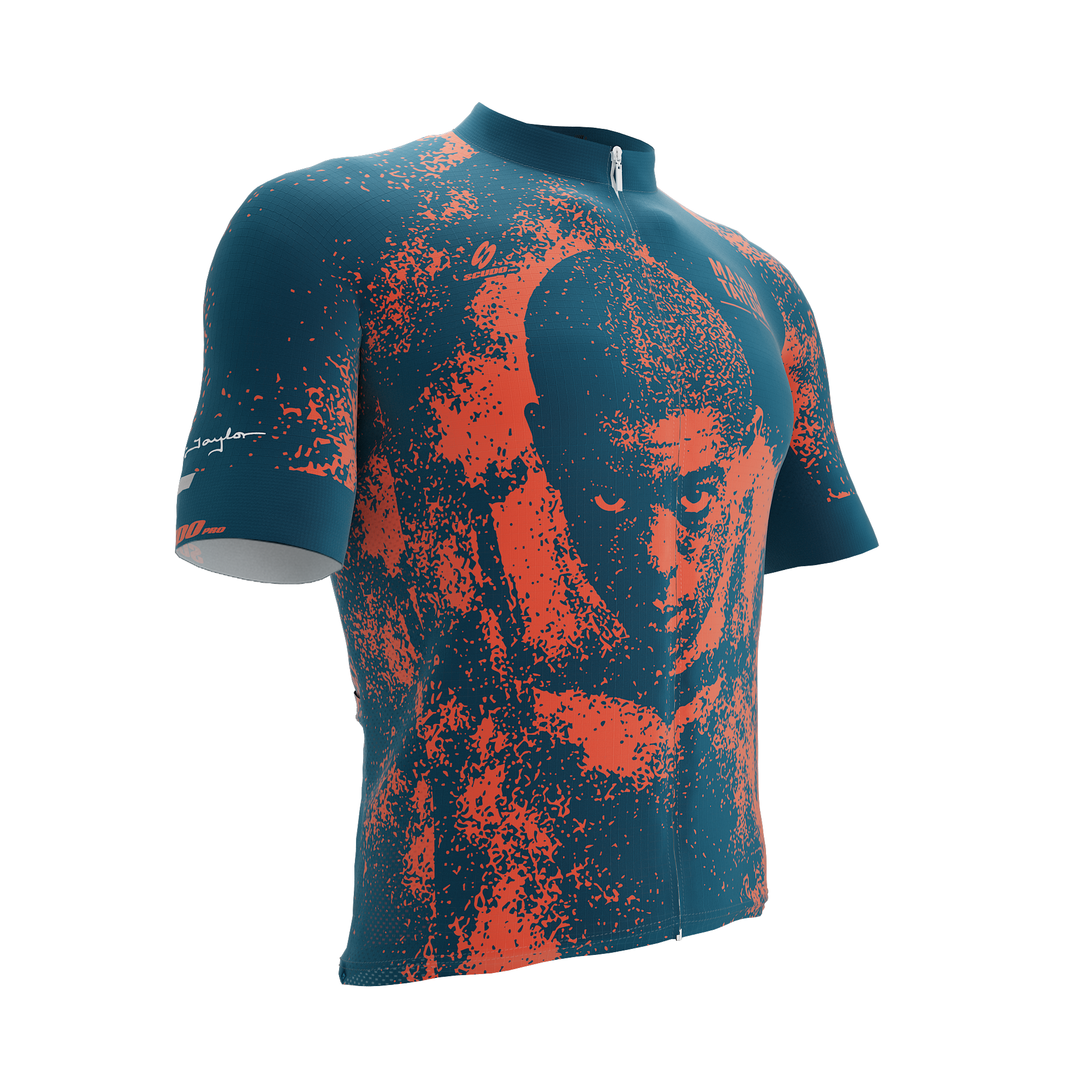 Major Taylor | Legend | Orange Blue | Short Sleeve Cycling PRO Jersey