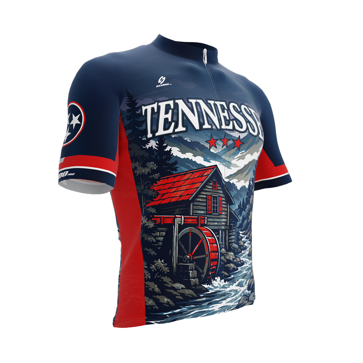 Tennessee US State | Short Sleeve Cycling PRO Jersey | Men and Women
