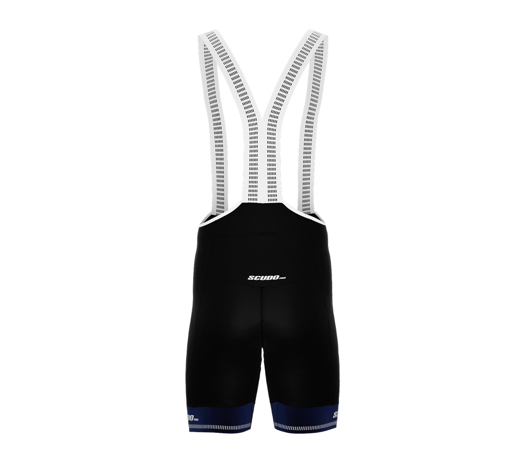 Black PRO ScudoPro Cycling BIB-Shorts | Blue Grippers |  Reflectives