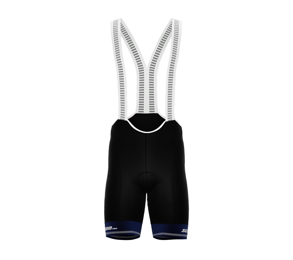 Black PRO ScudoPro Cycling BIB-Shorts | Blue Grippers |  Reflectives