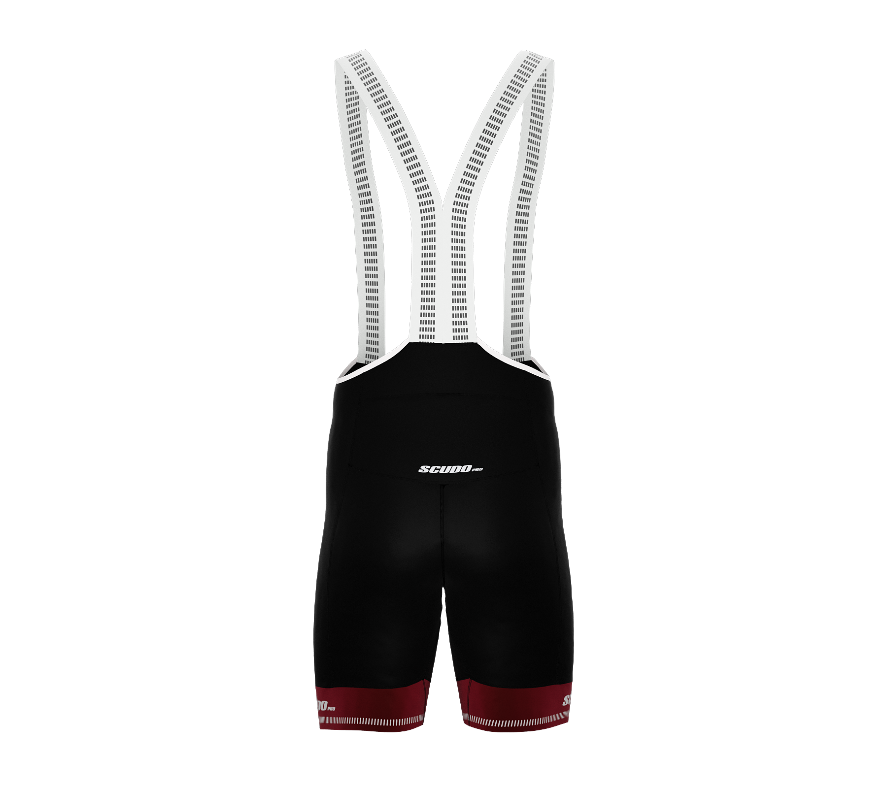 Black PRO ScudoPro Cycling BIB-Shorts | Red Grippers | Reflectives