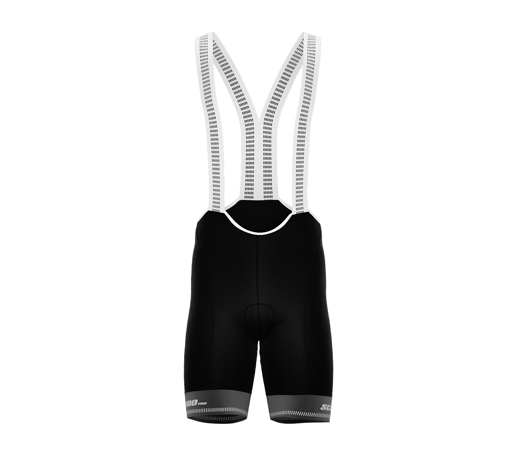 Black PRO ScudoPro Cycling BIB-Shorts | Gray Grippers | Reflectives