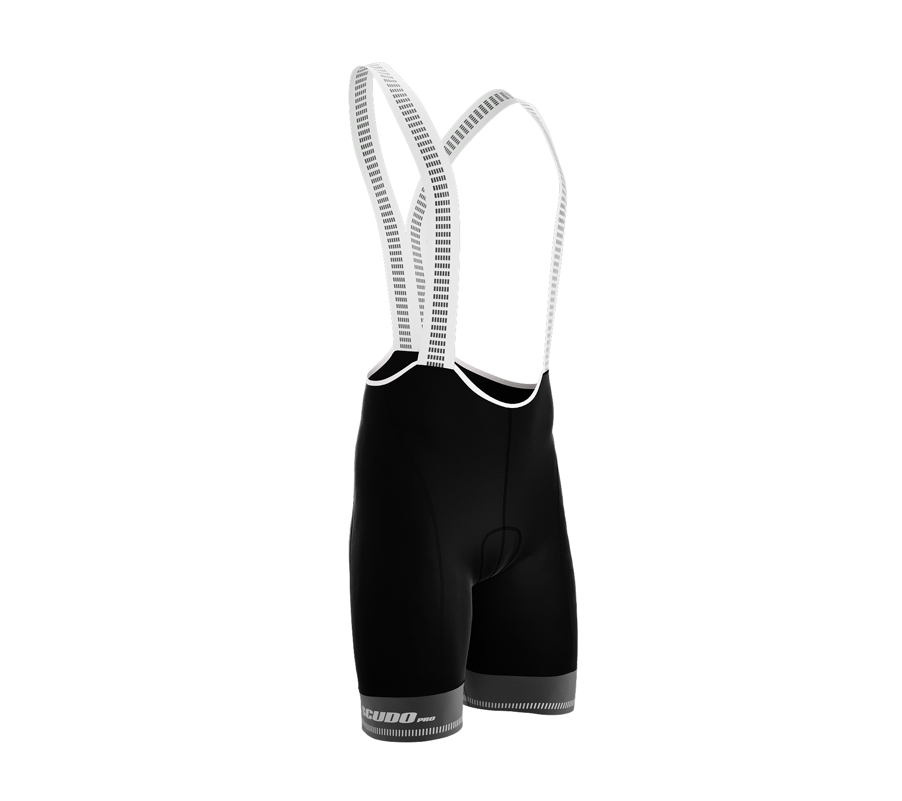 Black PRO ScudoPro Cycling BIB-Shorts | Gray Grippers | Reflectives