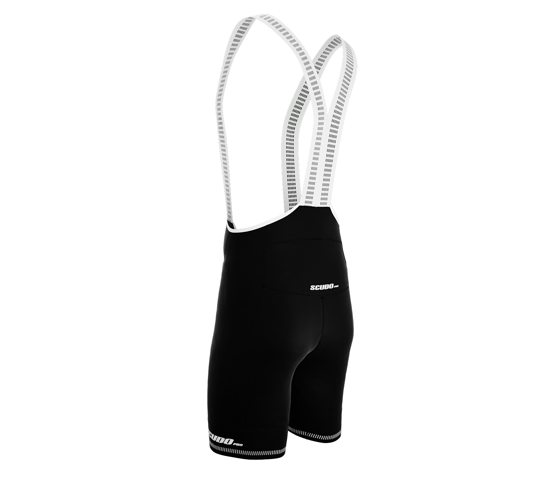 Black PRO ScudoPro Cycling BIB-Shorts | Black Grippers | Reflectives