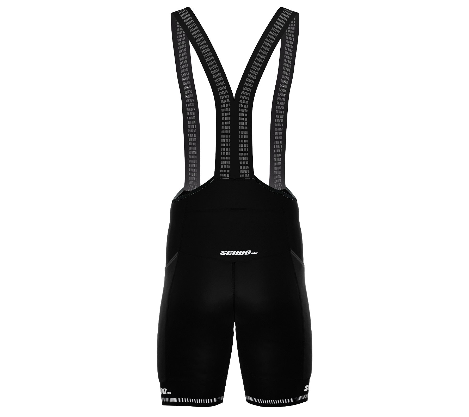 Black PRO ScudoPro Cycling BIB-Shorts | CARGO | Black Grippers | Reflectives