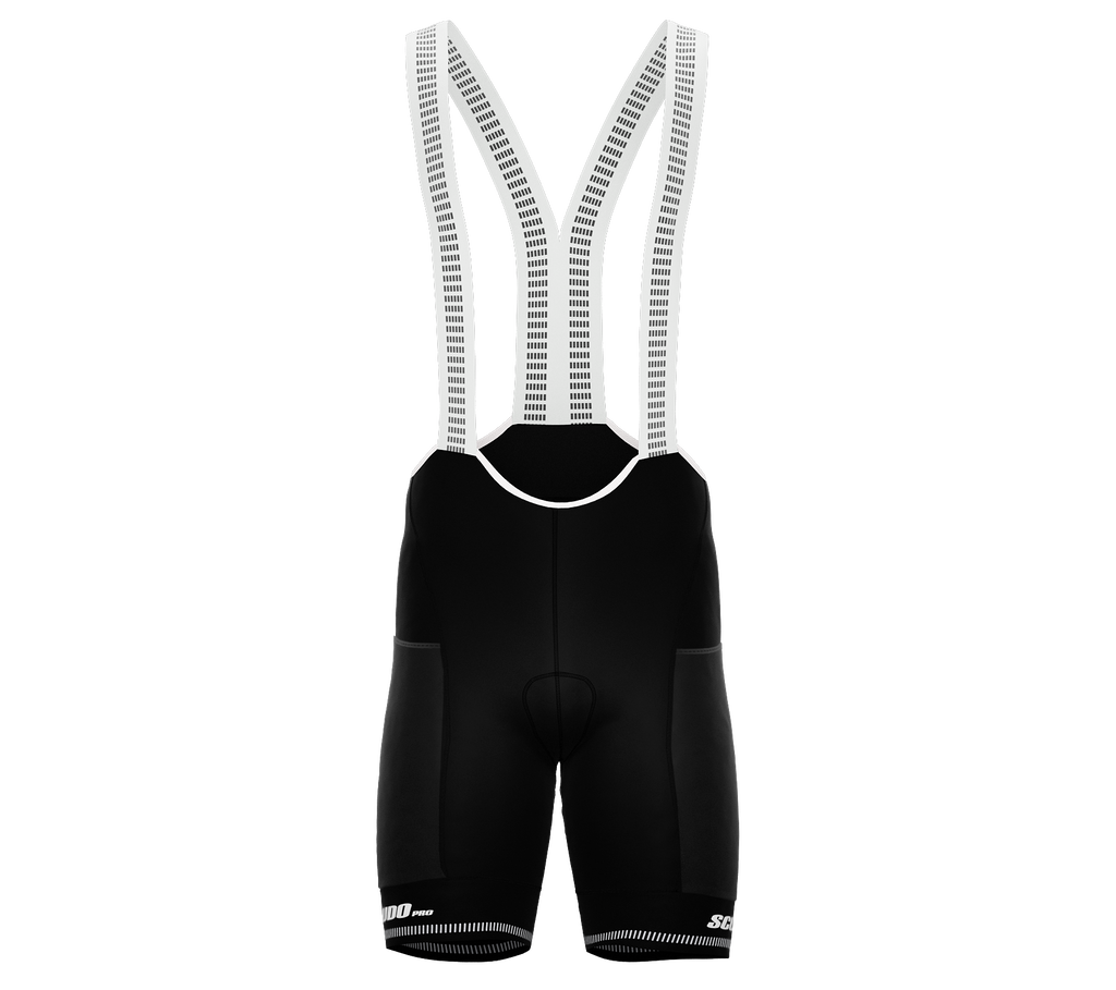 Black PRO ScudoPro Cycling BIB-Shorts | CARGO | Black Grippers | Reflectives