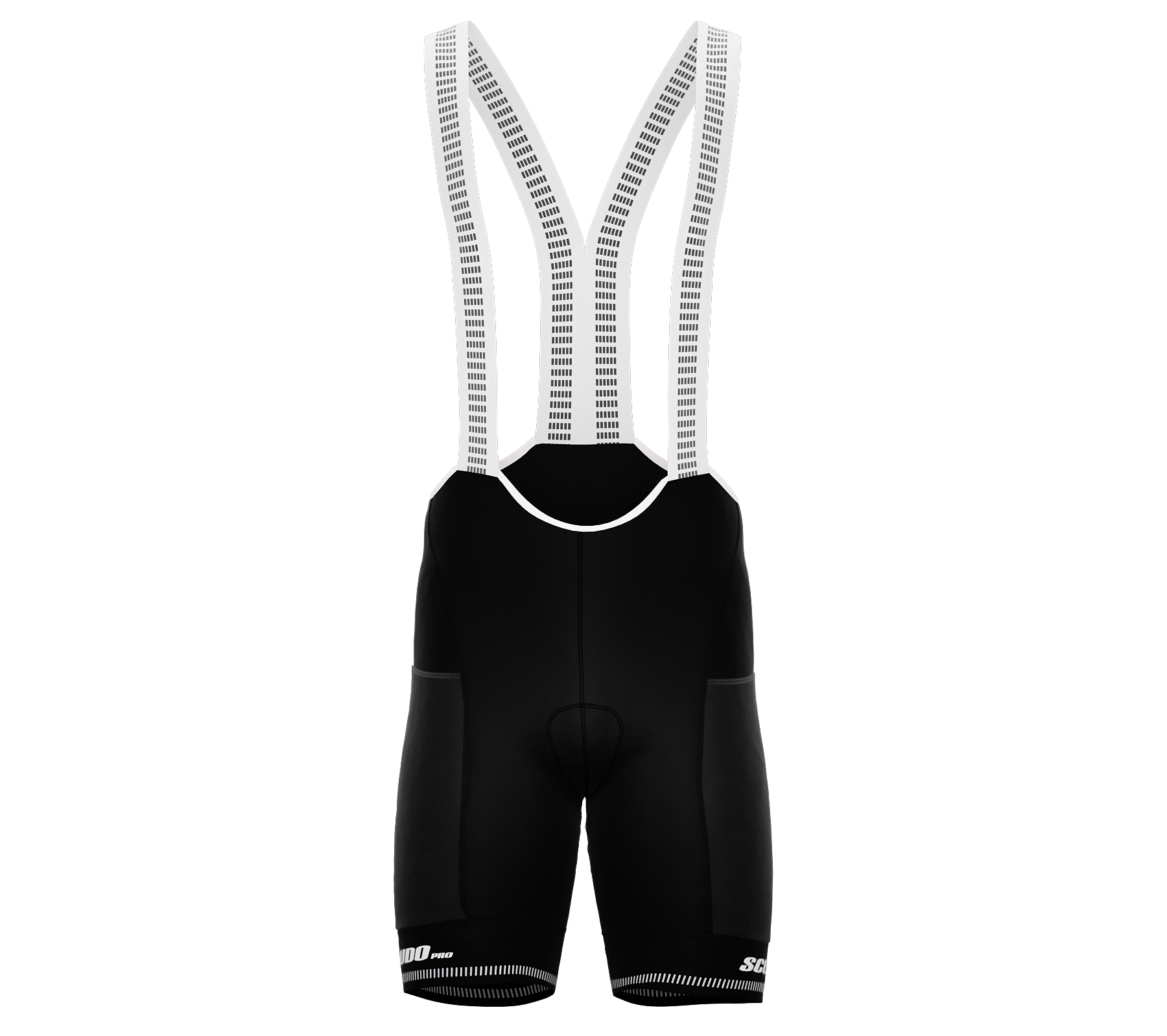 Black PRO ScudoPro Cycling BIB-Shorts | CARGO | Black Grippers | Reflectives
