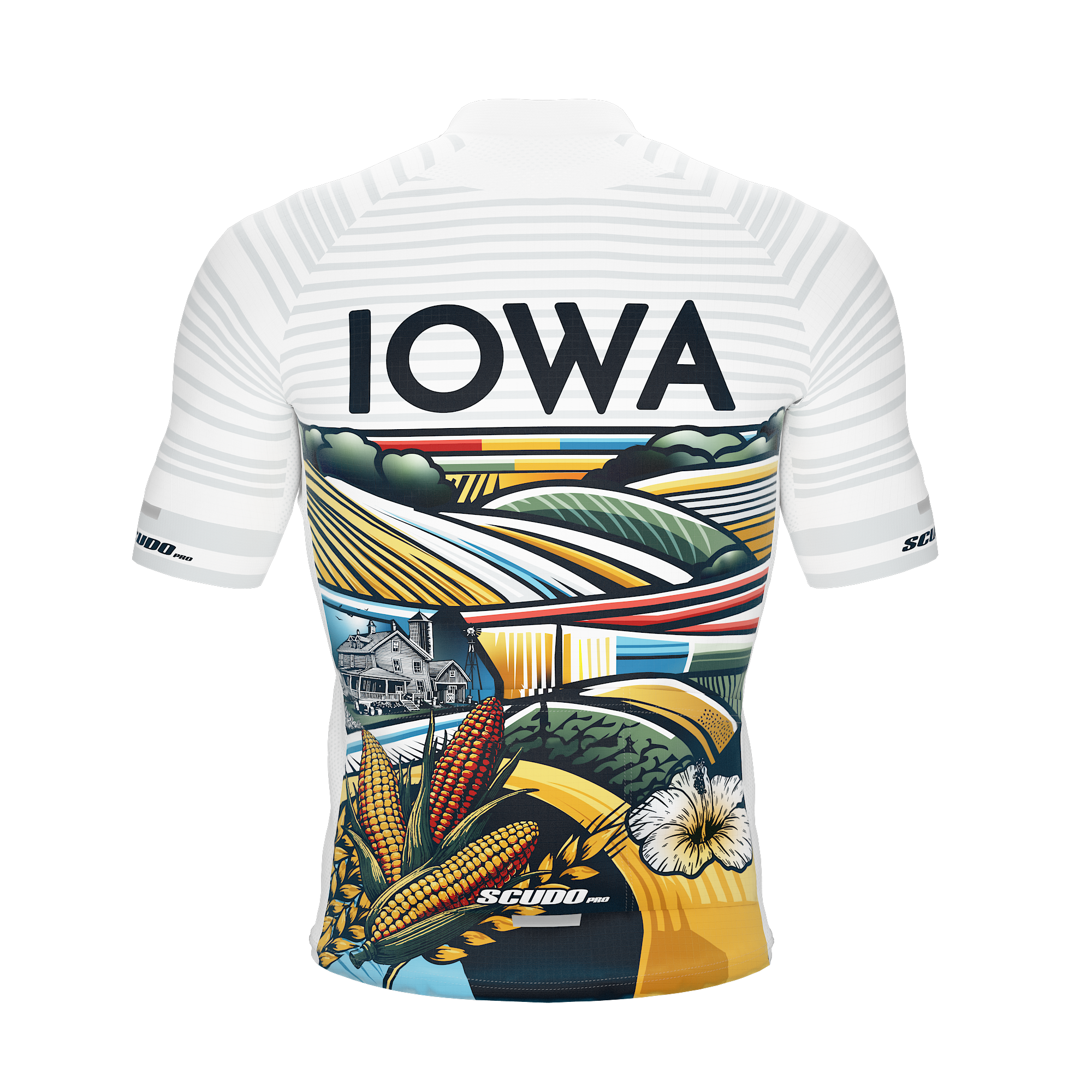 IOWA US State | Short Sleeve Cycling PRO Jersey | Men and Women