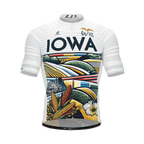 IOWA US State | Short Sleeve Cycling PRO Jersey | Men and Women