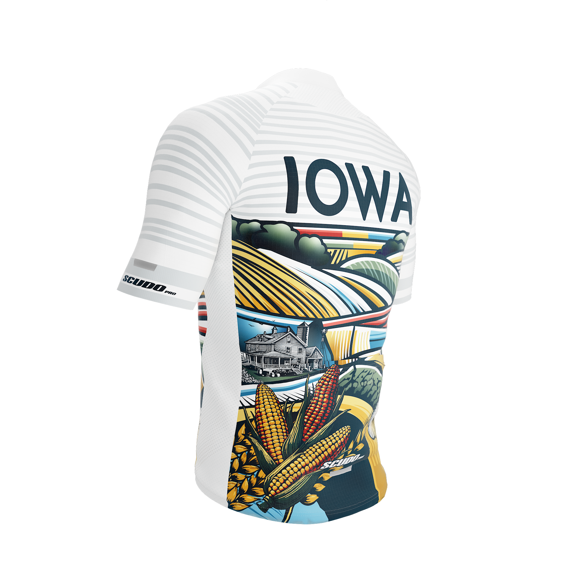 IOWA US State | Short Sleeve Cycling PRO Jersey | Men and Women
