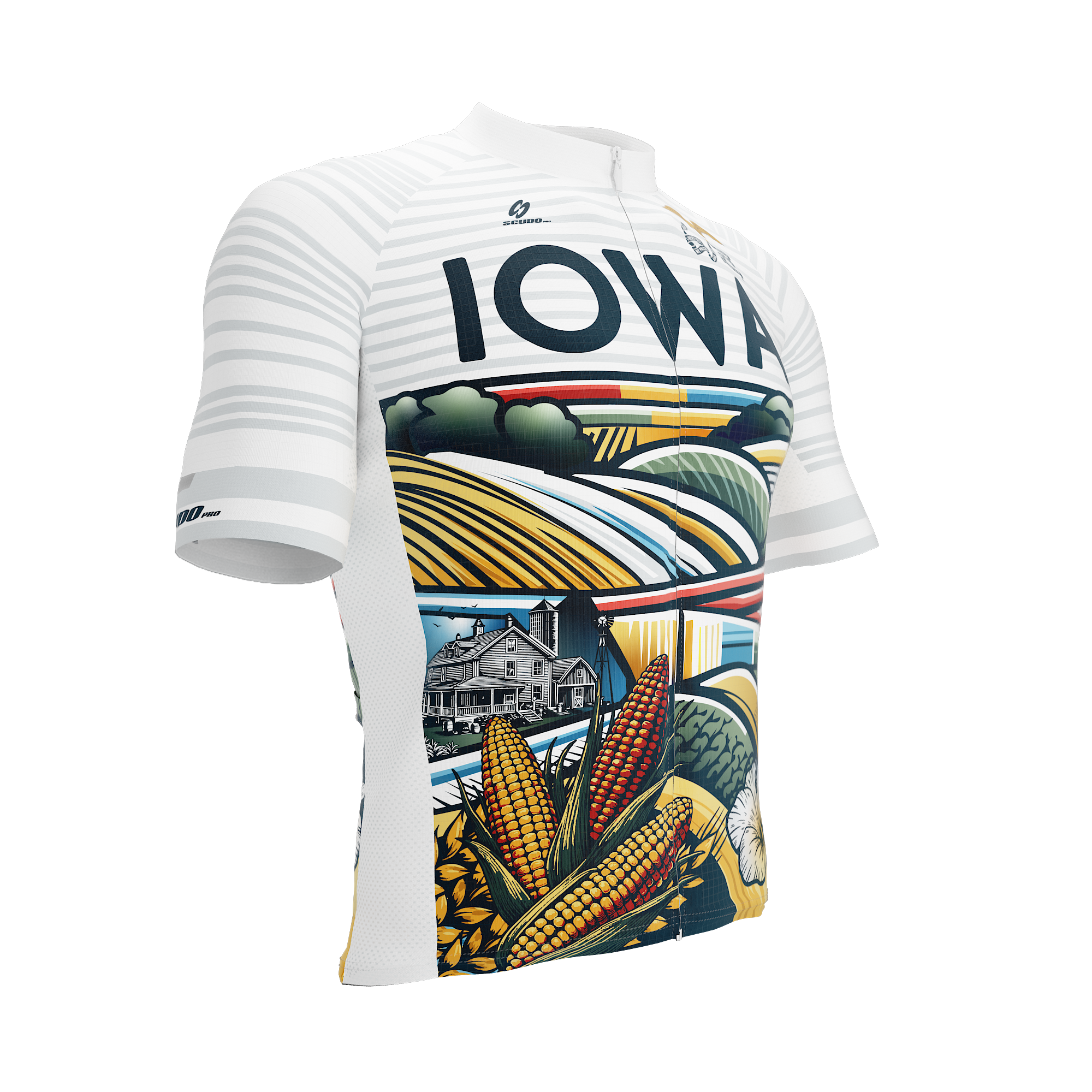 IOWA US State | Short Sleeve Cycling PRO Jersey | Men and Women