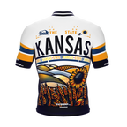 Kansas US State | Short Sleeve Cycling PRO Jersey | Men and Women