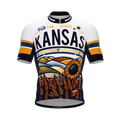 Kansas US State | Short Sleeve Cycling PRO Jersey | Men and Women