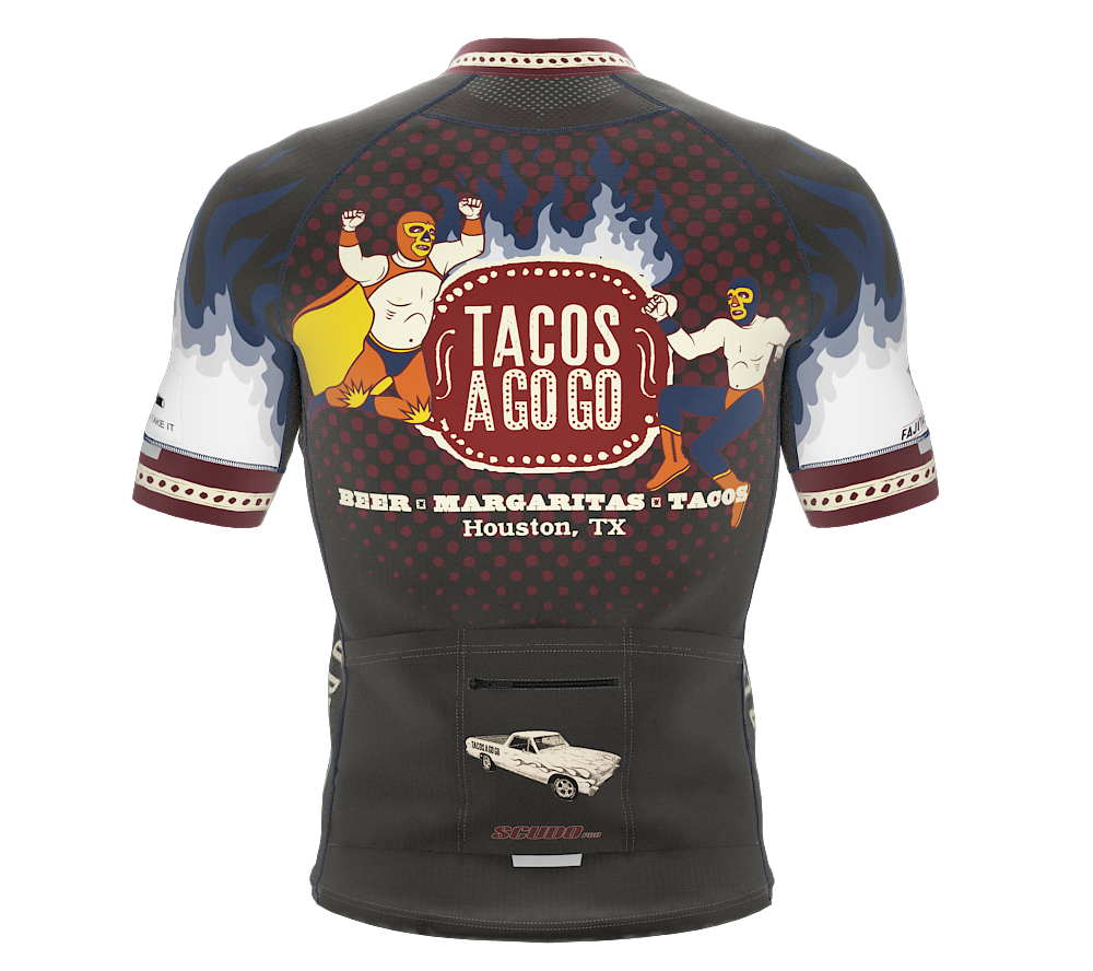 TACOS A GOGO |  Pro Fit Short Sleeve Cycling Jersey | Men and Women