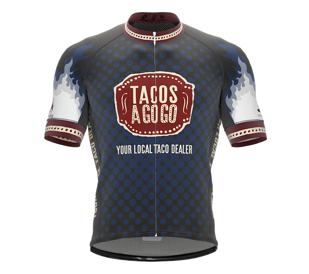 TACOS A GOGO |  Pro Fit Short Sleeve Cycling Jersey | Men and Women