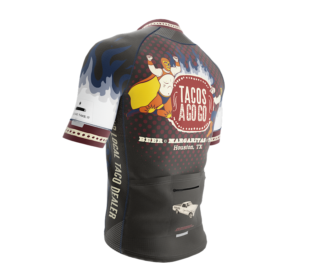 TACOS A GOGO |  Pro Fit Short Sleeve Cycling Jersey | Men and Women