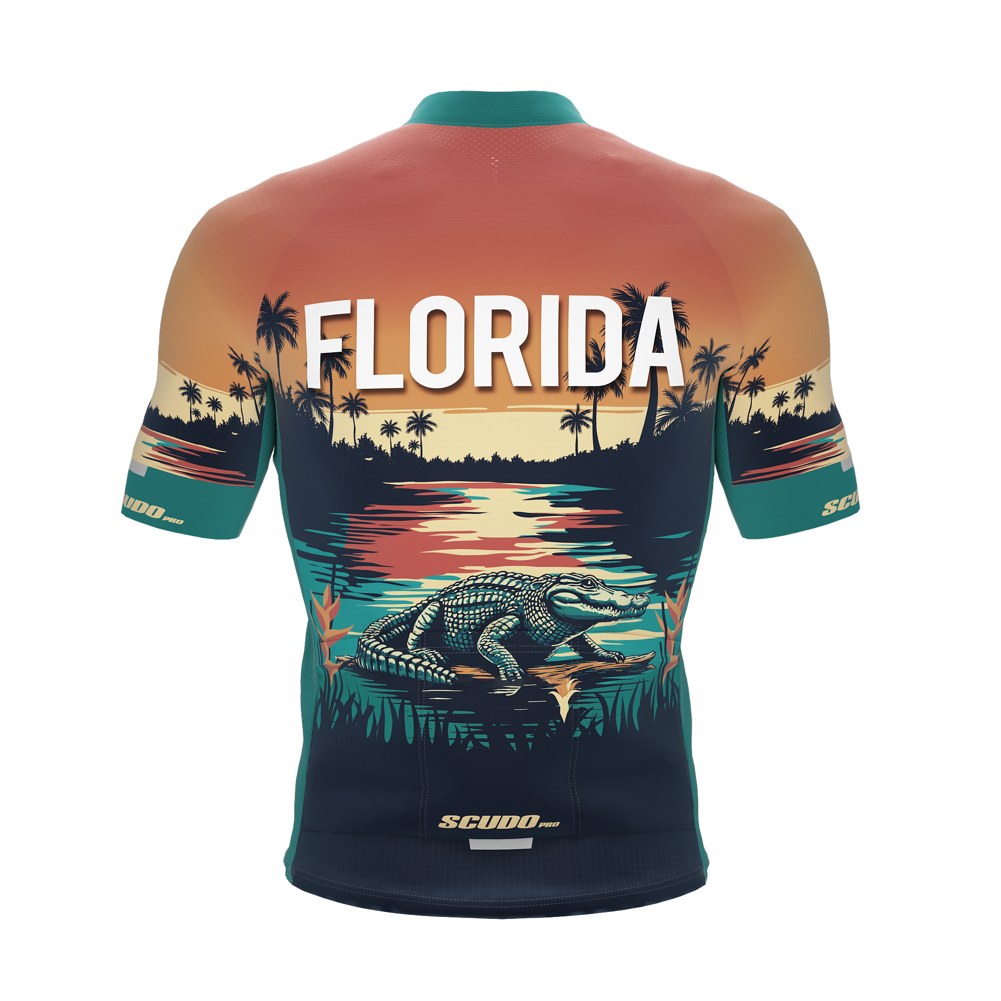 Florida US State | Short Sleeve Cycling PRO Jersey | Men and Women