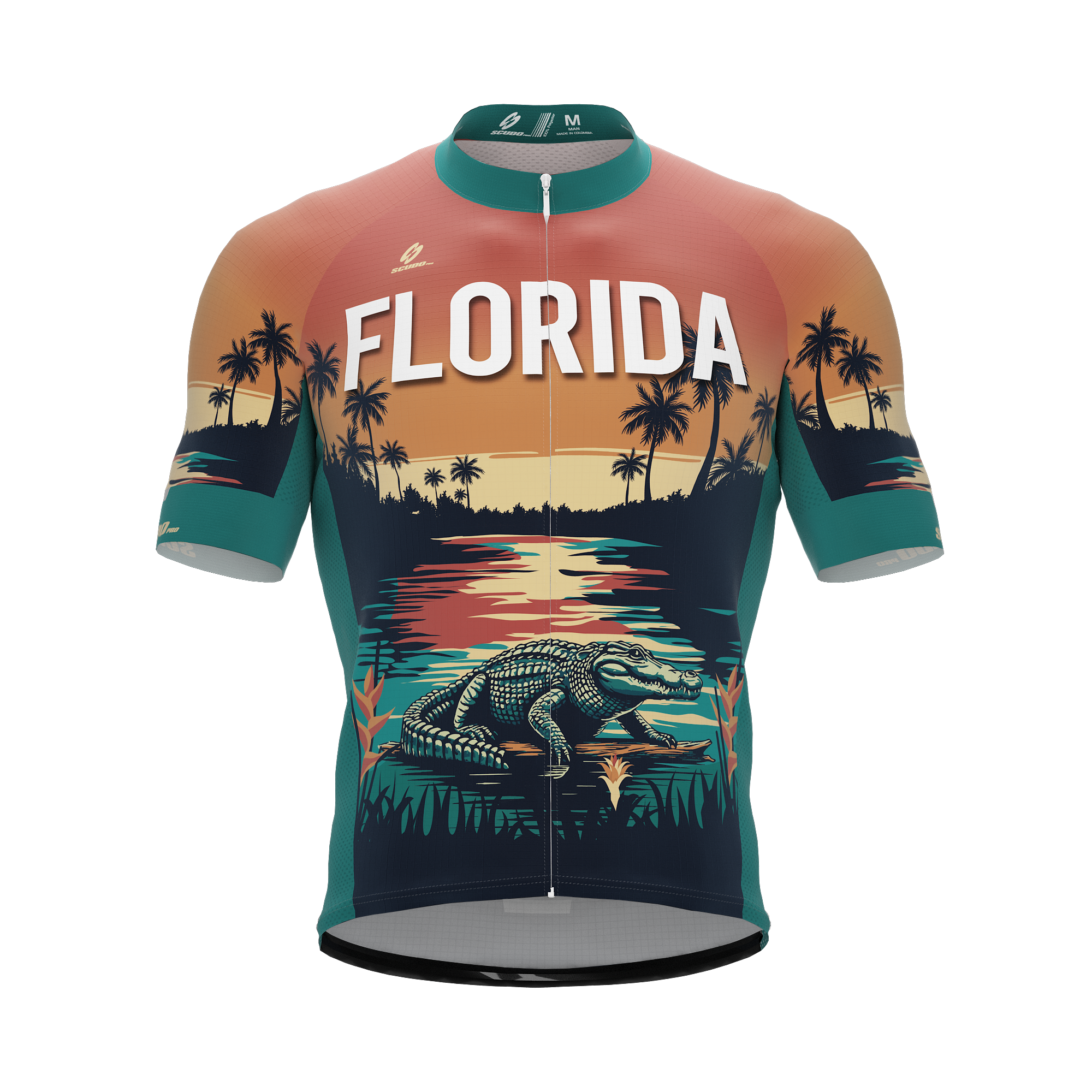Florida US State | Short Sleeve Cycling PRO Jersey | Men and Women