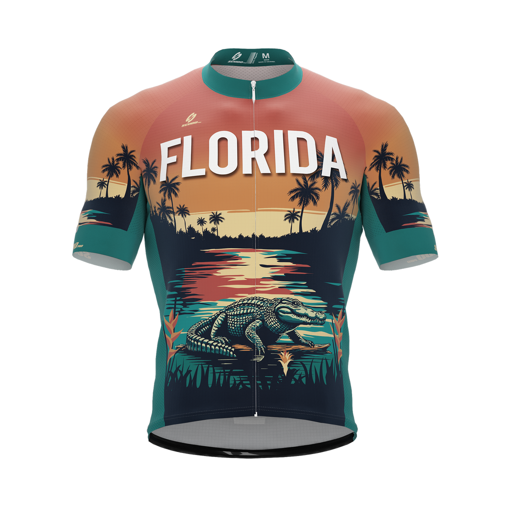 Florida US State | Short Sleeve Cycling PRO Jersey | Men and Women