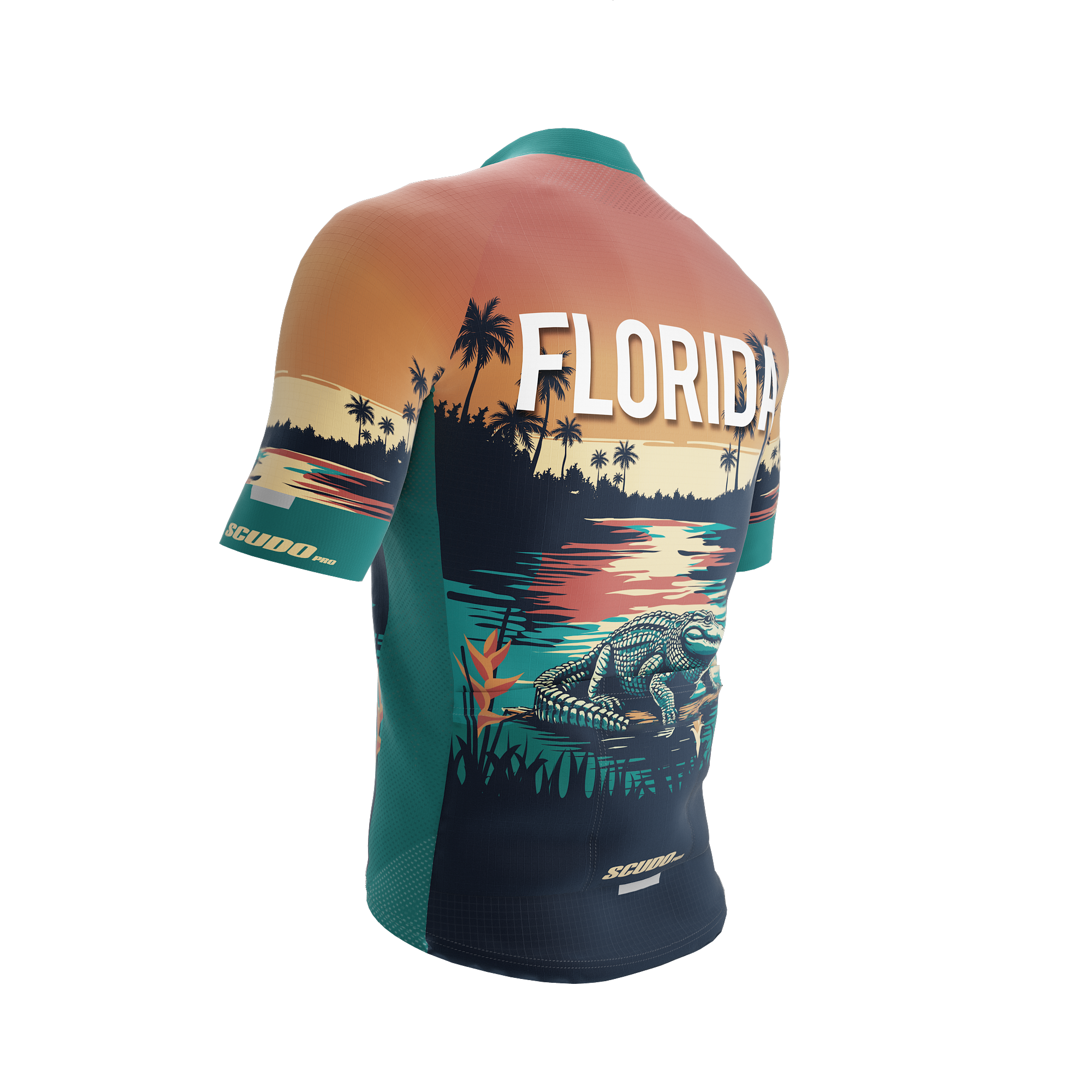Florida US State | Short Sleeve Cycling PRO Jersey | Men and Women