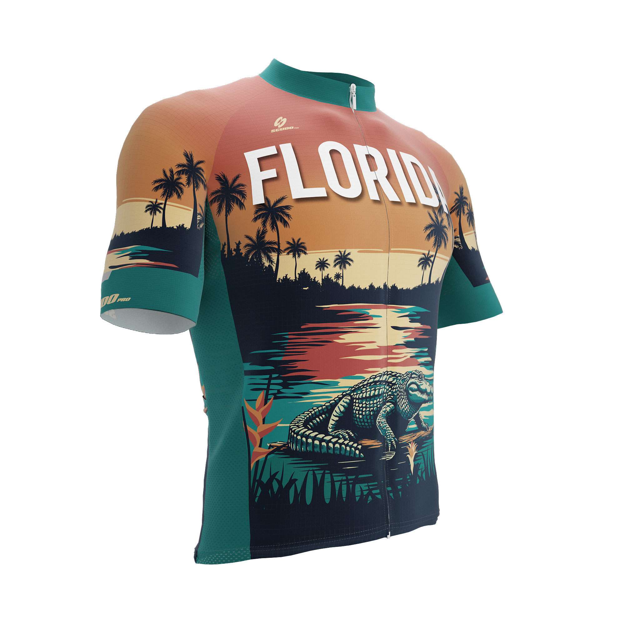 Florida US State | Short Sleeve Cycling PRO Jersey | Men and Women