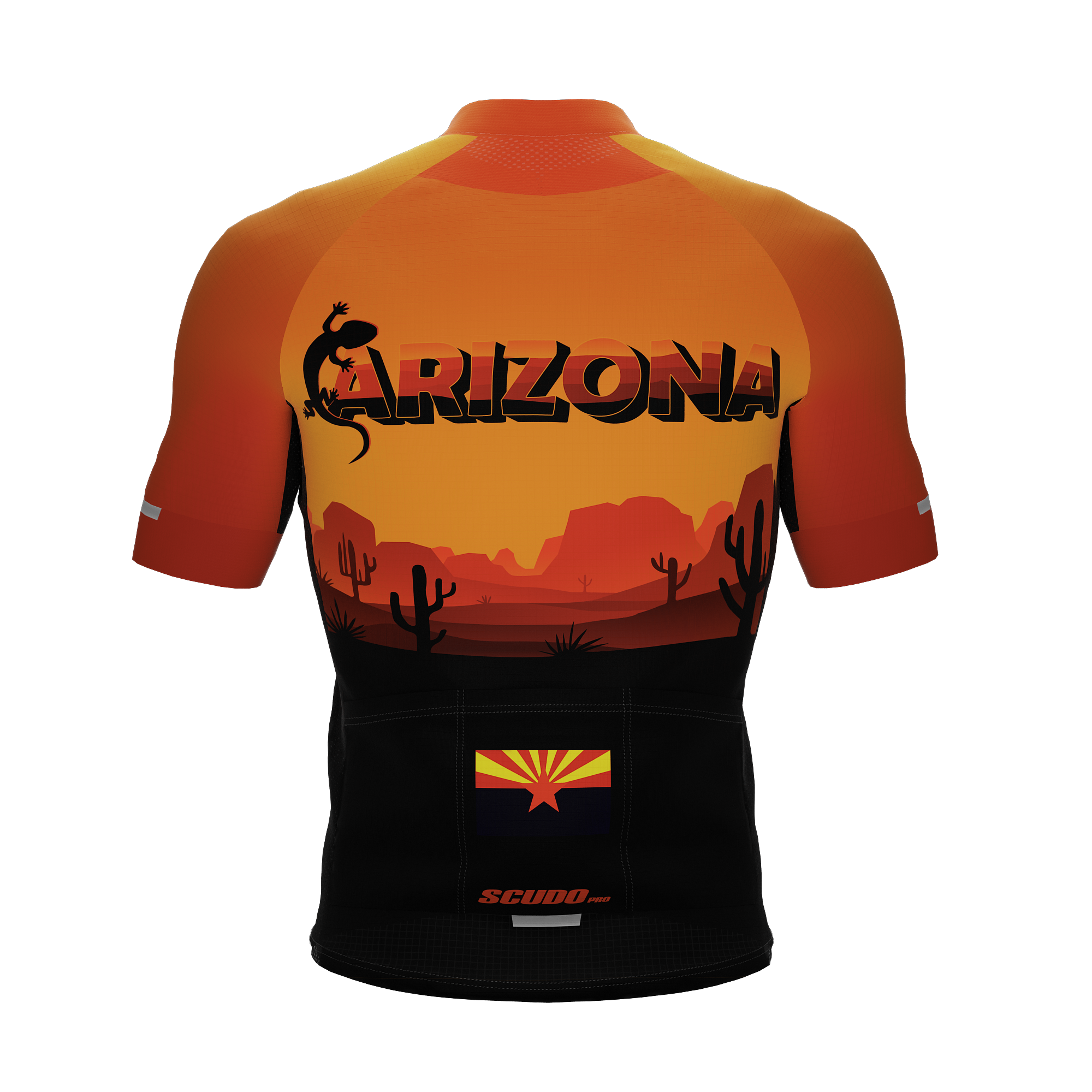 Arizona US State | Lizard | Short Sleeve Cycling PRO Jersey | Men and Women