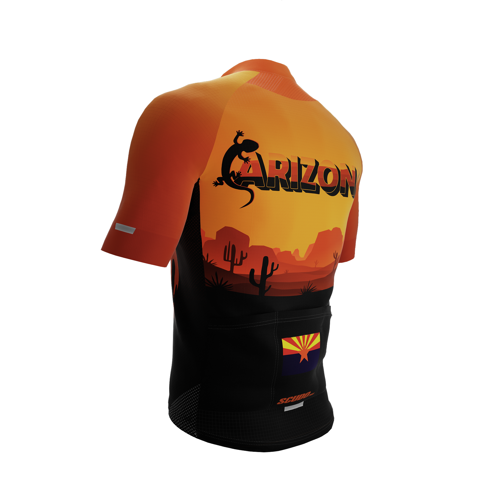 Arizona US State | Lizard | Short Sleeve Cycling PRO Jersey | Men and Women