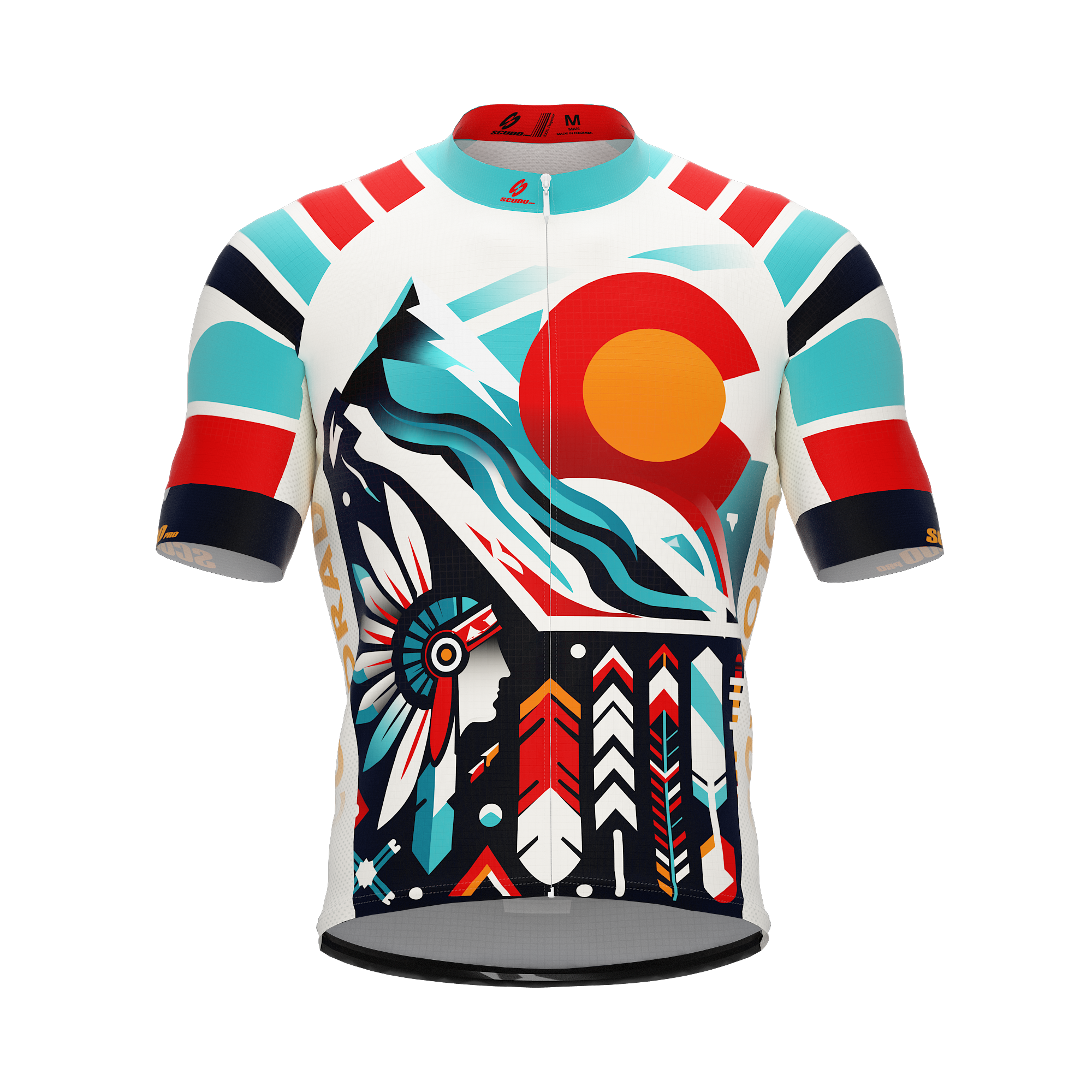 Colorado US State | Short Sleeve Cycling PRO Jersey | V1 | Men and Women